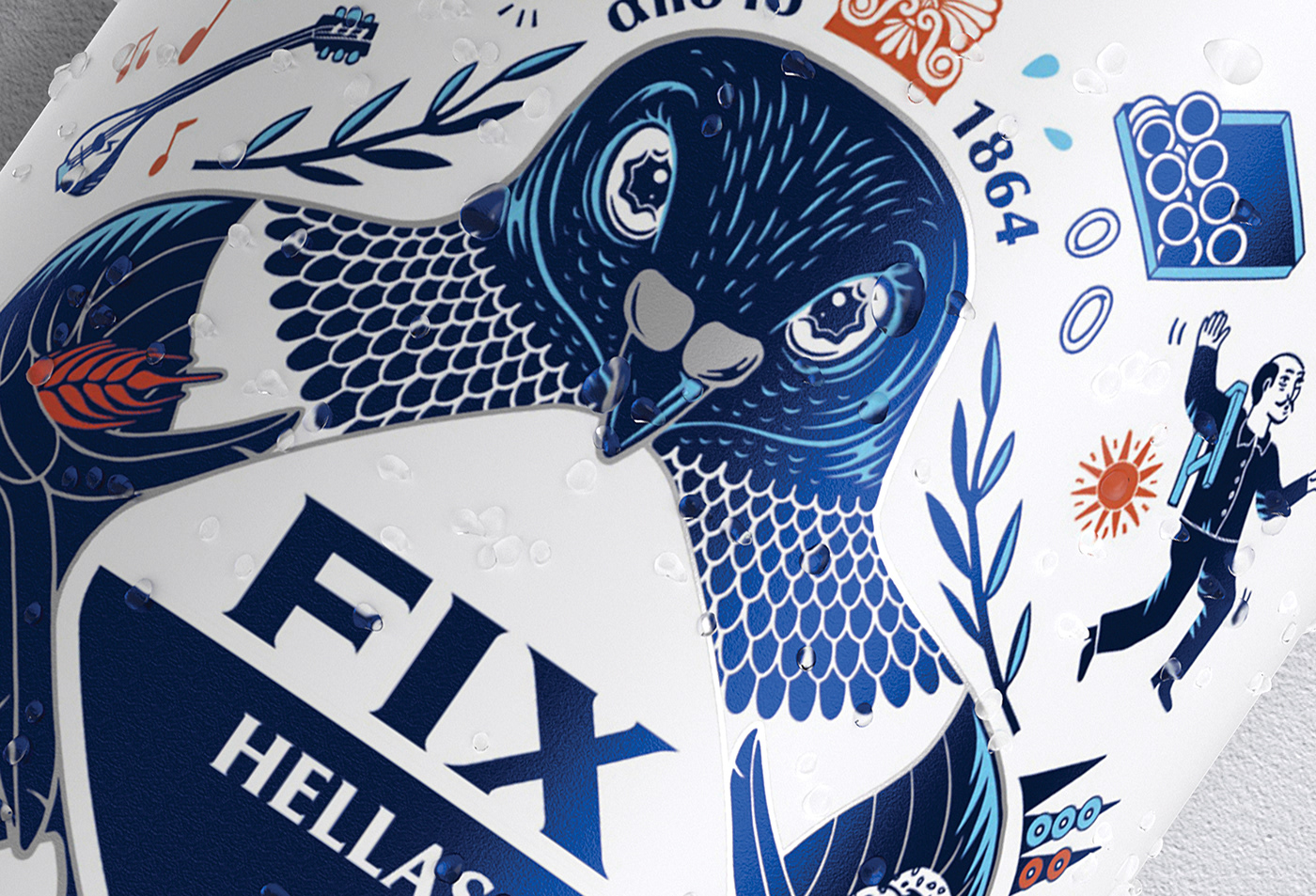 國(guó)際包裝設(shè)計(jì)分享：希臘啤酒包裝設(shè)計(jì) FIX HELLAS，充滿地域特色